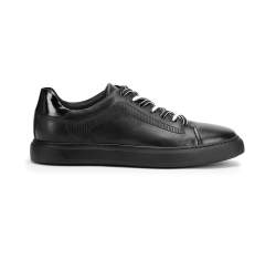 Ledersneaker für Herren, schwarz, 93-M-500-1-43, Bild 1