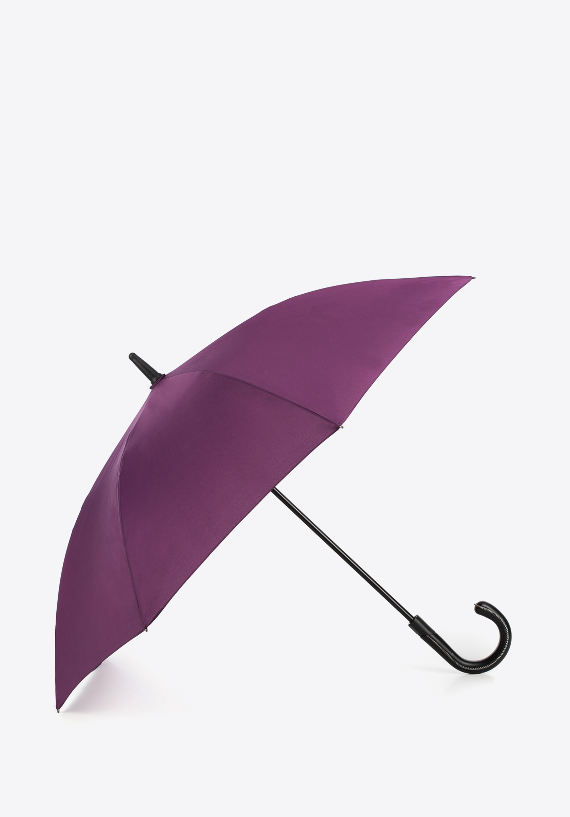 GROSSER REGENSCHIRM MIT HALBAUTOMATIK, lila, PA-7-152-F, Bild 1