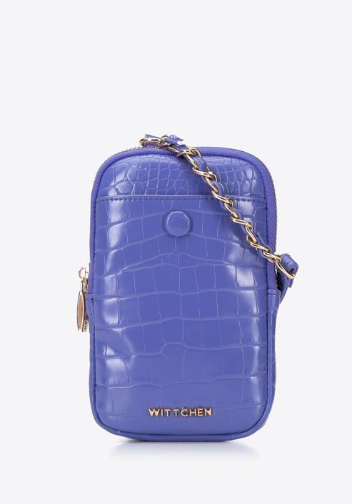 Mini táska ökobőrből láncos, lila, 95-2Y-059-V, Fénykép 1