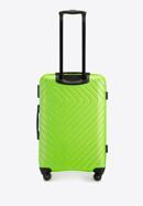 Mittelgroßer Koffer aus ABS mit geometrischer Prägung, limonengrün, 56-3A-752-11, Bild 3