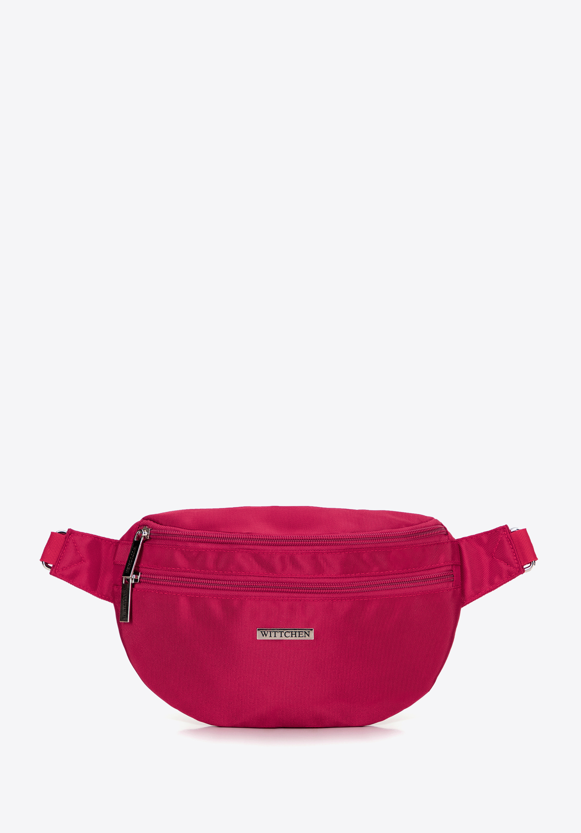 Поясна сумка з поліестеру зі знімним ремінцем, малиновий, 29-2P-000-36, Фото 1
