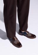 Pantofi din piele pentru bărbați, maro - bleumarin, 96-M-518-1-44, Fotografie 15