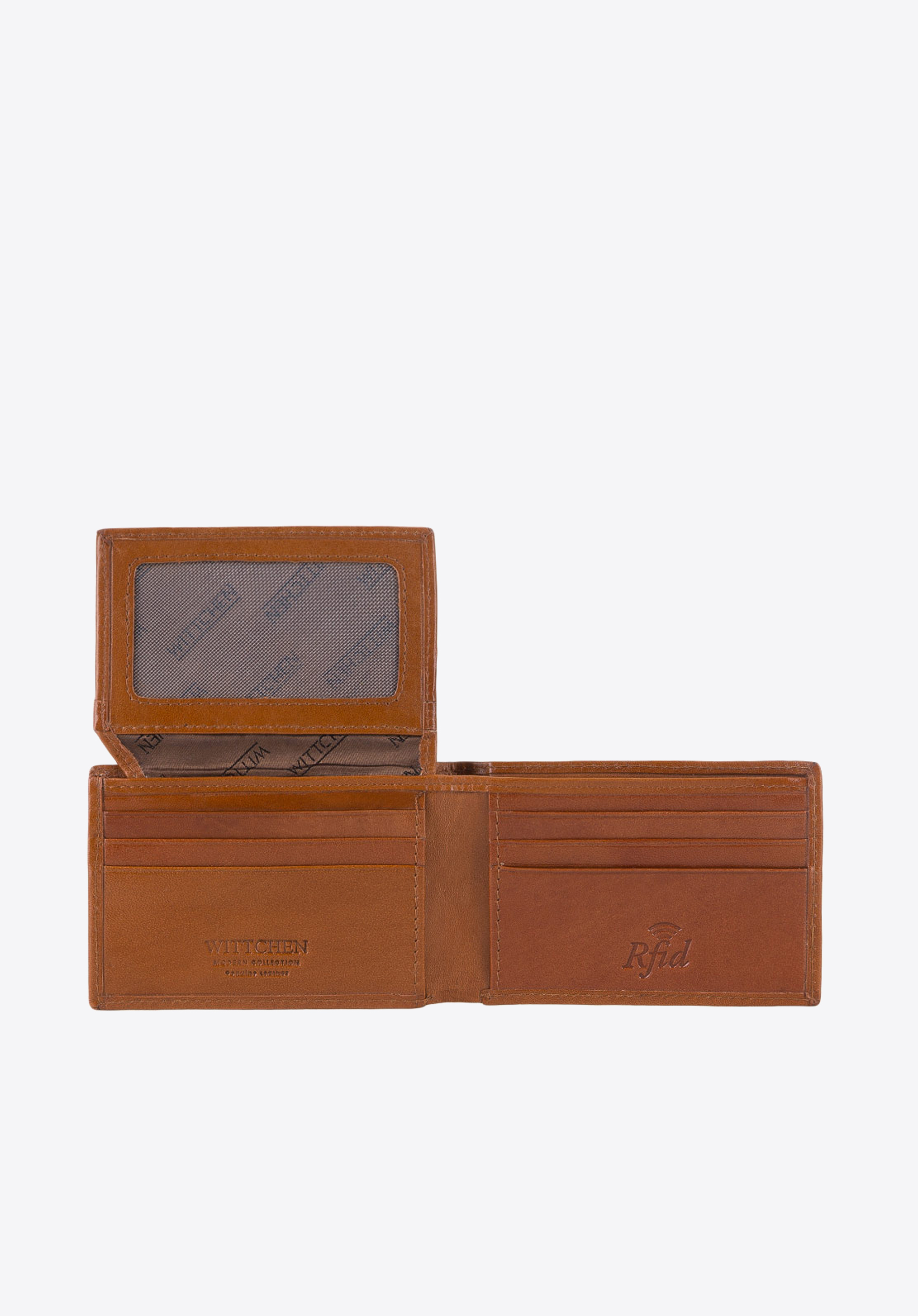 Portofel bărbătesc din piele, minimalist, maro deschis, 26-1-421-5, Fotografie 1