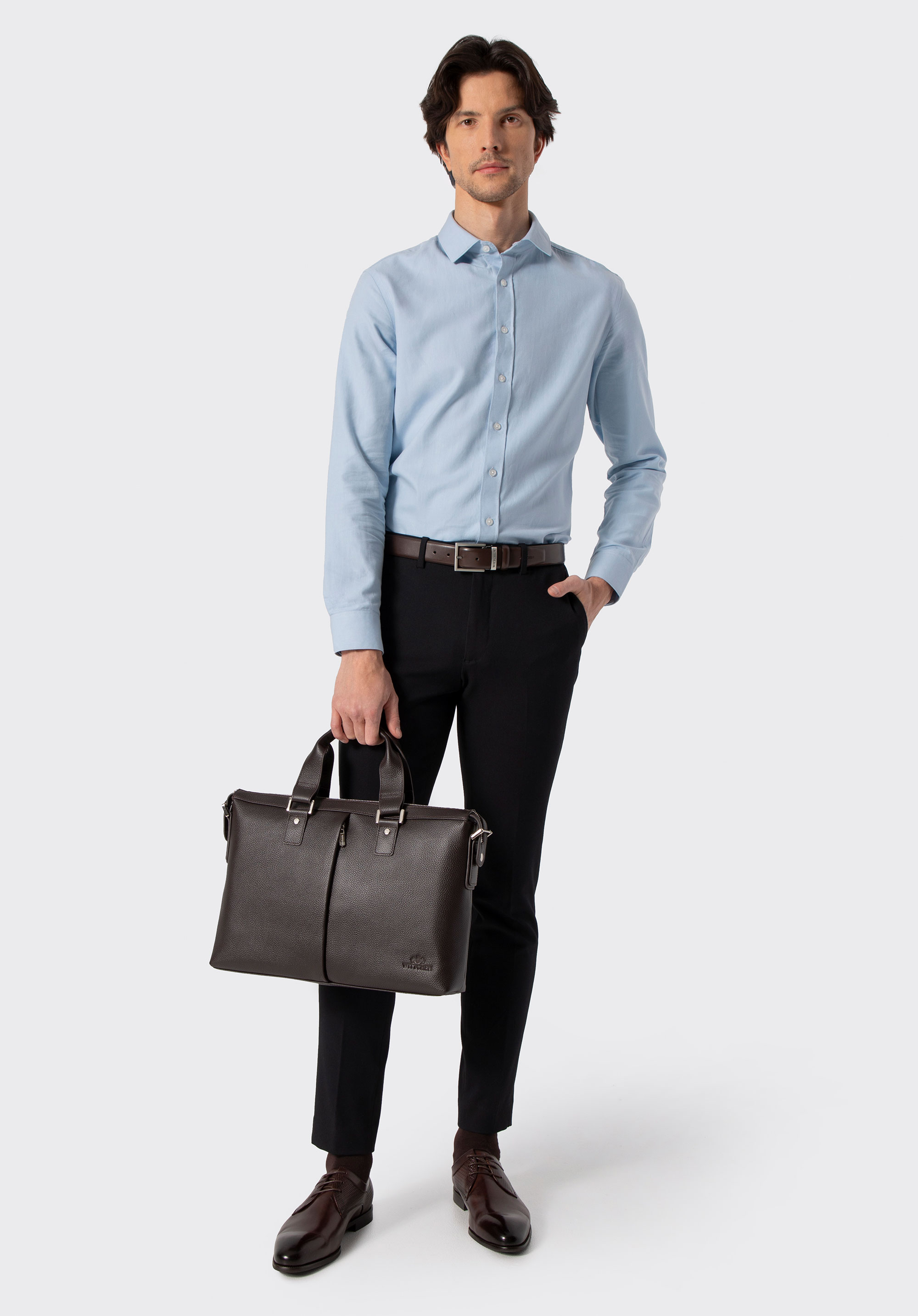 Geantă pentru laptop, maro, 29-3U-303-4, Fotografie 1