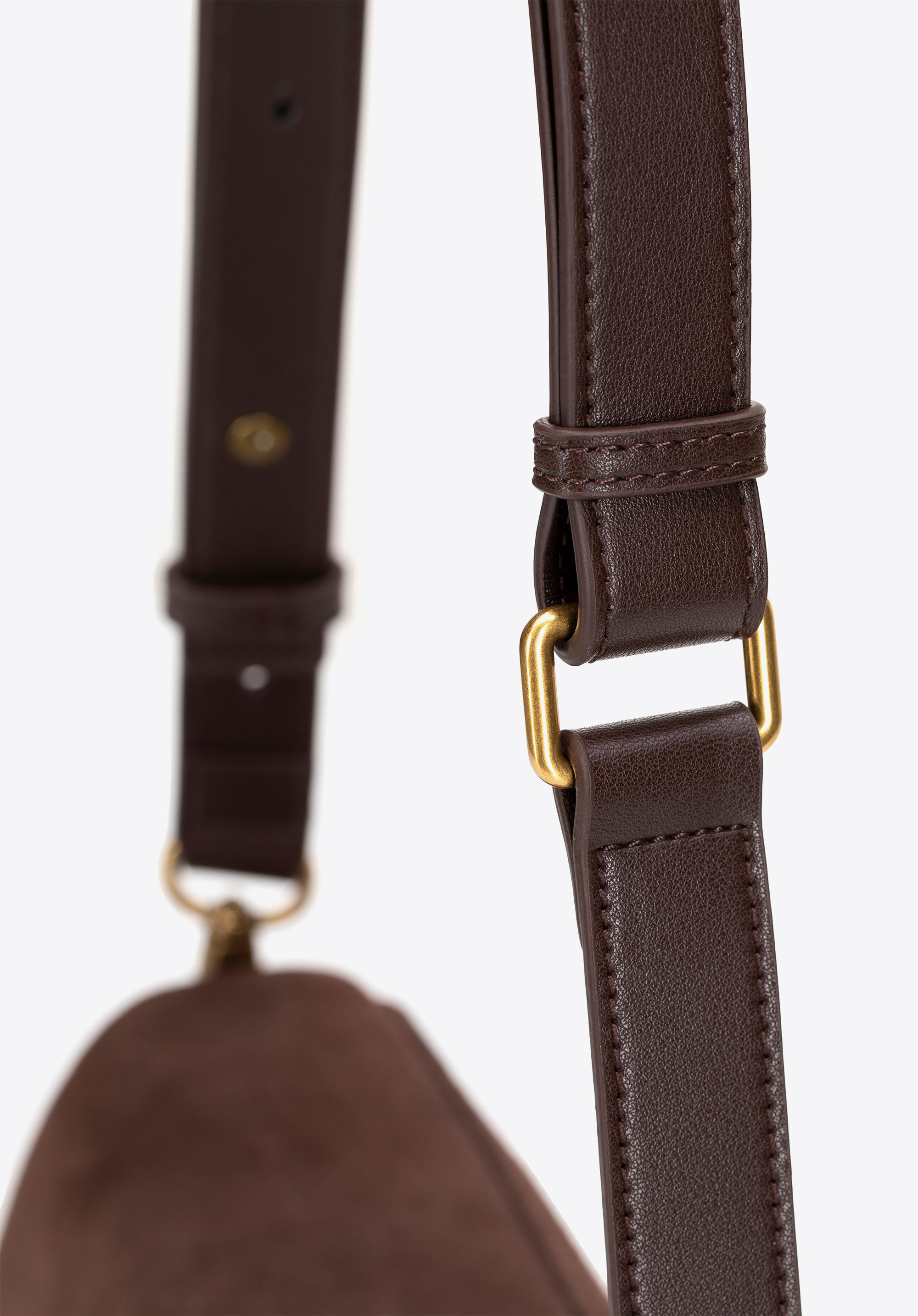 Geantă crossbody din piele întoarsă pentru femei | 101-4E-619