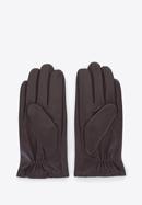 Mănuși pentru bărbați din piele netedă, maro închis, 45-6-457-B-M, Fotografie 2