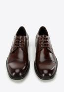 Pantofi bărbați Derby clasic din piele, maro închis, 96-M-504-5-39, Fotografie 2