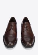 Pantofi bărbați Derby clasic din piele, maro închis, 95-M-503-1-44, Fotografie 3