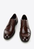 Pantofi bărbați Derby clasic din piele, maro închis, 96-M-504-5-41, Fotografie 3