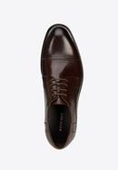 Pantofi bărbați Derby clasic din piele, maro închis, 96-M-504-5-39, Fotografie 5
