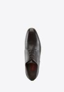 Pantofi Derby din piele pentru bărbați, maro închis, BM-B-574-4-45, Fotografie 3