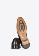 Pantofi Derby din piele pentru bărbați, maro închis, BM-B-574-4-45, Fotografie 4
