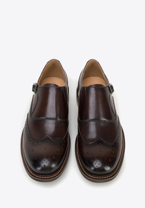 Pantofi din piele pentru bărbați, maro închis, 98-M-714-1-42, Fotografie 3