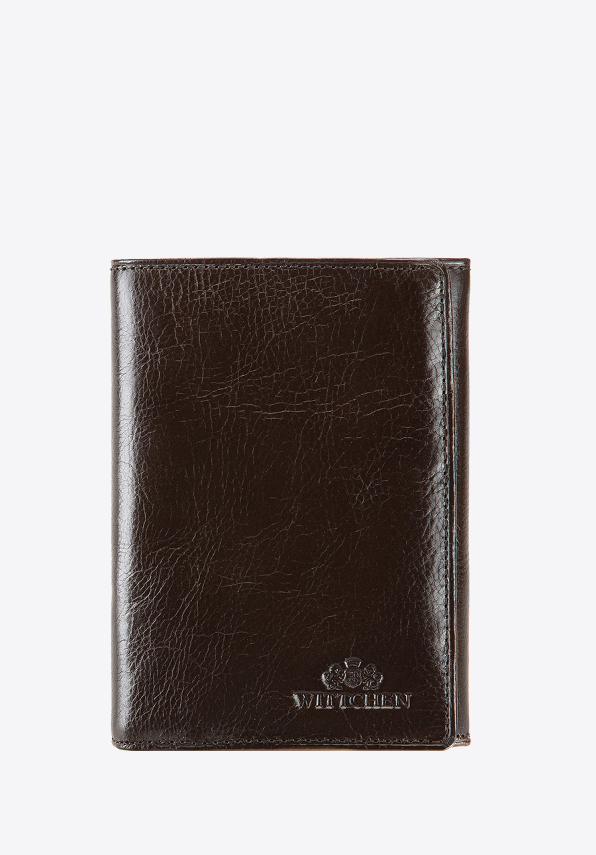 Portofel bărbătesc din piele cu panou extensibil, maro închis, 21-1-018-10, Fotografie 1