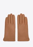 Mănuși de damă din piele netedă, maro, 44-6A-003-2-S, Fotografie 2