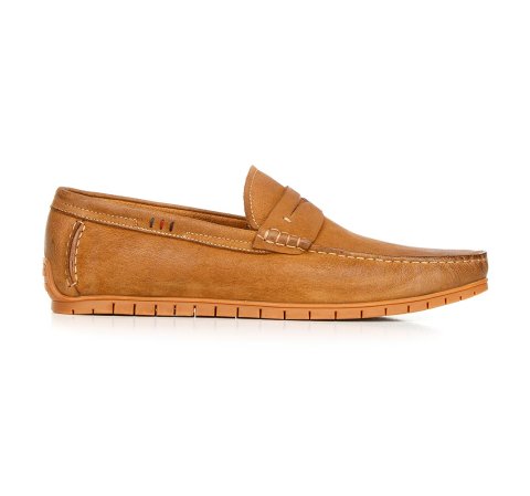 Mocasini din nubuc pentru barbati cu talpa flexibila, maro, 92-M-513-5-41, Fotografie 1