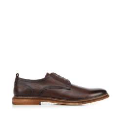 Pantofi retro din piele pentru bărbați, maro închis, 94-M-519-4-41, Fotografie 1