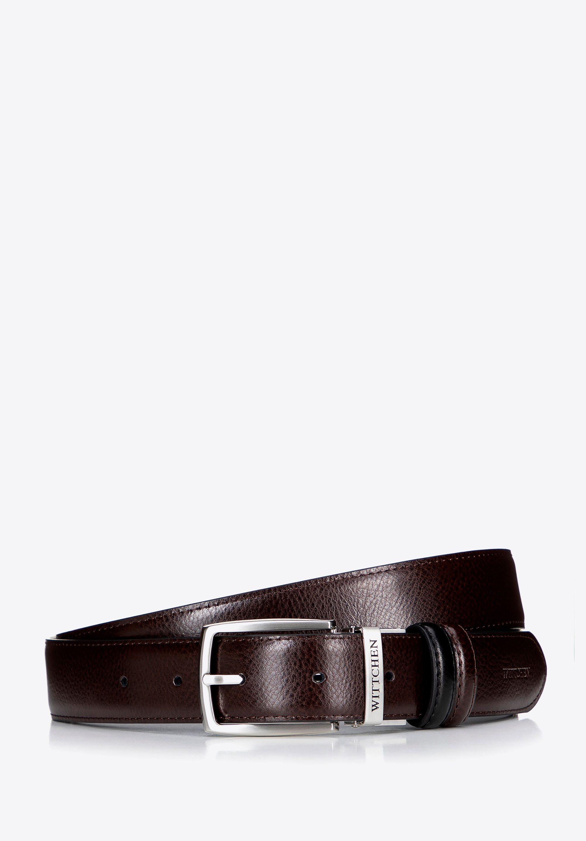 Curea din piele reversibilă, maro - negru, 100-8M-918-4-11, Fotografie 1