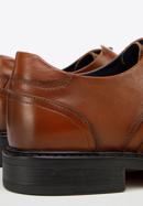 Pantofi bărbătești din piele cu cusături, maro, 94-M-514-1-44, Fotografie 8