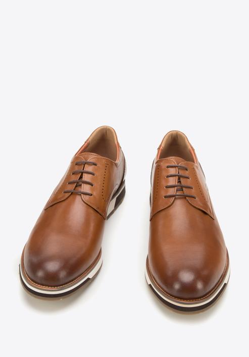 Pantofi bărbătești din piele cu talpă sport, maro, 94-M-512-1-43, Fotografie 2