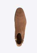 Pantofi bărbătești din piele de căprioară, maro, 98-M-703-Z-41, Fotografie 5