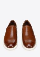 Pantofi bărbătești slip-on din piele netedă, maro, 94-M-507-1-39, Fotografie 3