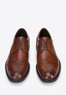 Pantofi bărbați Derby clasic din piele, maro, 95-M-503-1-40, Fotografie 3