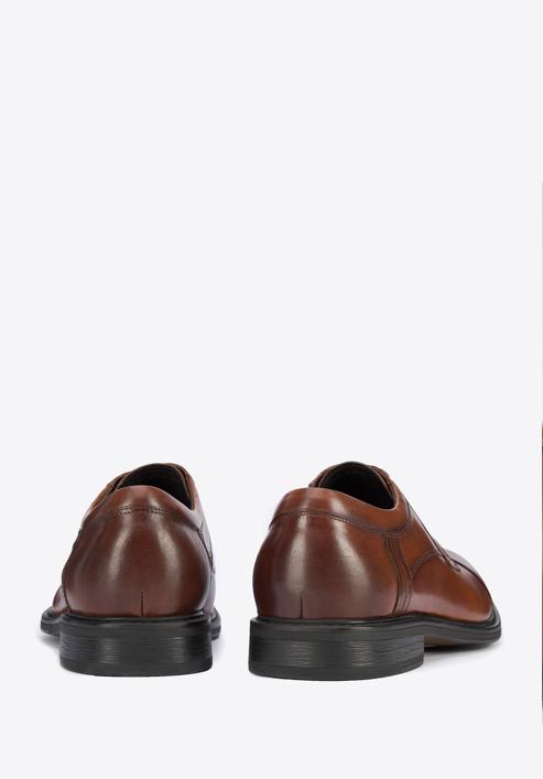 Pantofi bărbați Derby clasic din piele, maro, 95-M-503-1-40, Fotografie 4