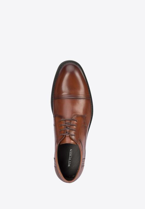 Pantofi bărbați Derby clasic din piele, maro, 95-M-503-1-40, Fotografie 5
