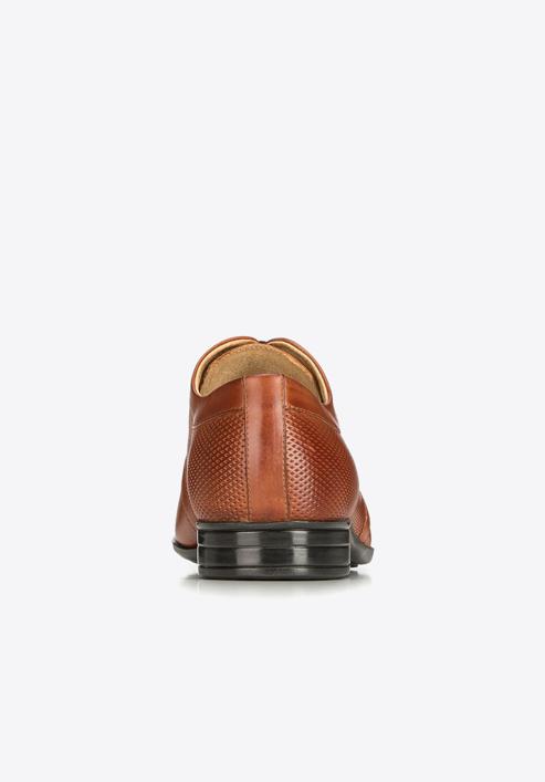 Pantofi bărbătești Derby din piele cu perforații fine, maro, 90-M-602-5-40, Fotografie 6