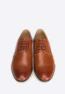Pantofi bărbătești Derby din piele cu perforații fine, maro, 90-M-602-5-40, Fotografie 7