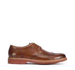 Pantofi bărbați Brogues pentru cu talpă ușoară, maro, 95-M-508-5-40, Fotografie 1