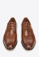 Pantofi derby clasici din piele pentru bărbați, maro, 94-M-518-1-45, Fotografie 3