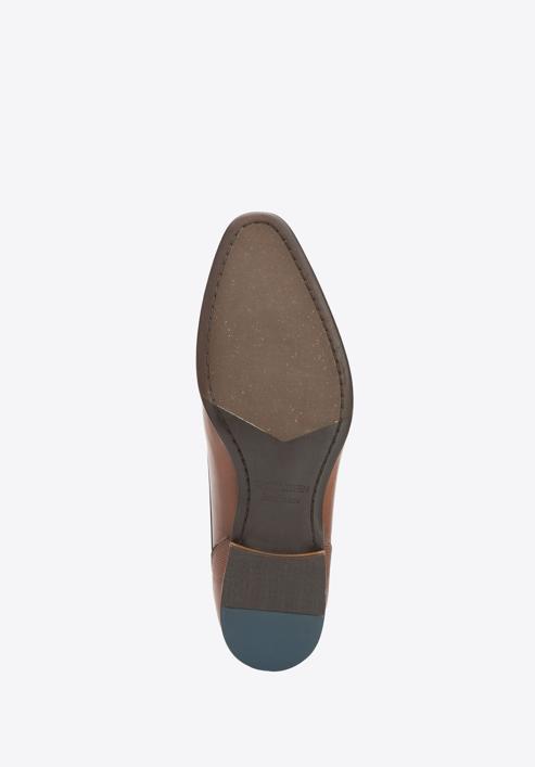 Pantofi derby clasici din piele pentru bărbați, maro, 94-M-518-1-45, Fotografie 6