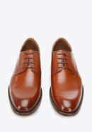 Pantofi din piele pentru costum, simpli, maro, 94-M-515-8-40, Fotografie 3