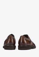 Pantofi pentru bărbați Brogue din piele cu motiv în formă crenguță de brad, maro, 95-M-501-4-45, Fotografie 4