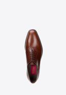 Papuci de tip Oxford din piele pentru bărbați cu vârful pătrat, maro, BM-B-587-5-44_5, Fotografie 5