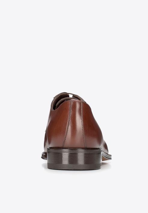 Papuci de tip Oxford din piele pentru bărbați cu vârful pătrat, maro, BM-B-587-5-44_5, Fotografie 6