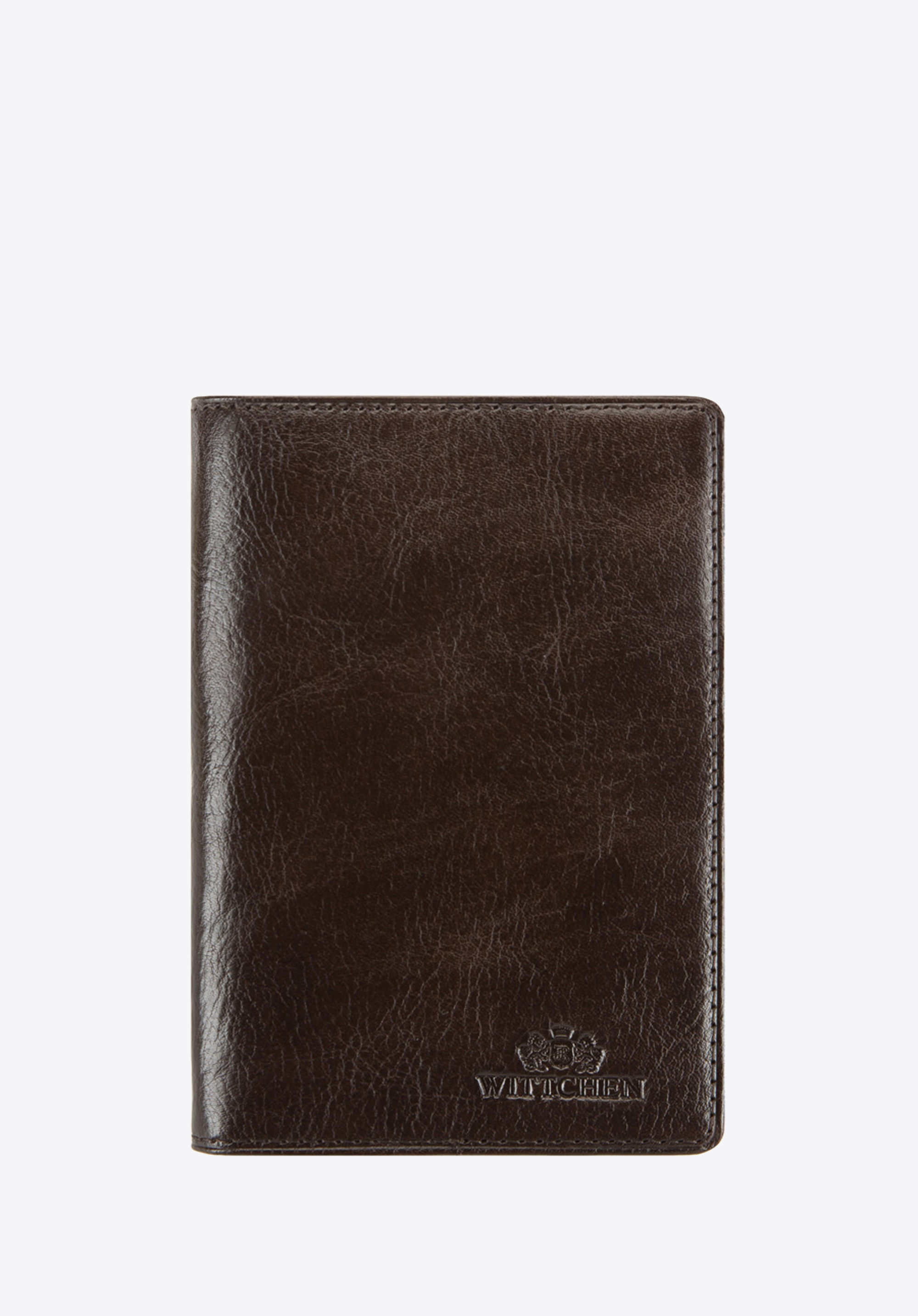 Port simplu din piele pentru pașaport, maro, 21-5-128-3, Fotografie 1