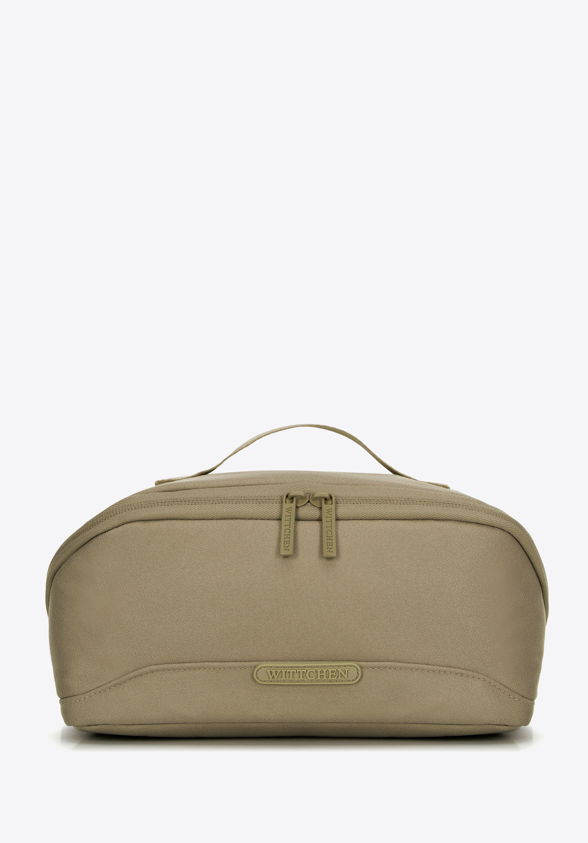 Geantă cosmetică cu două compartimente pentru femei, măsliniu, 56-3S-702-80, Fotografie 1