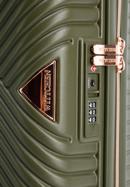 Valiză cabina din policarbonat cu dungi, măsliniu, 56-3P-841-10, Fotografie 8