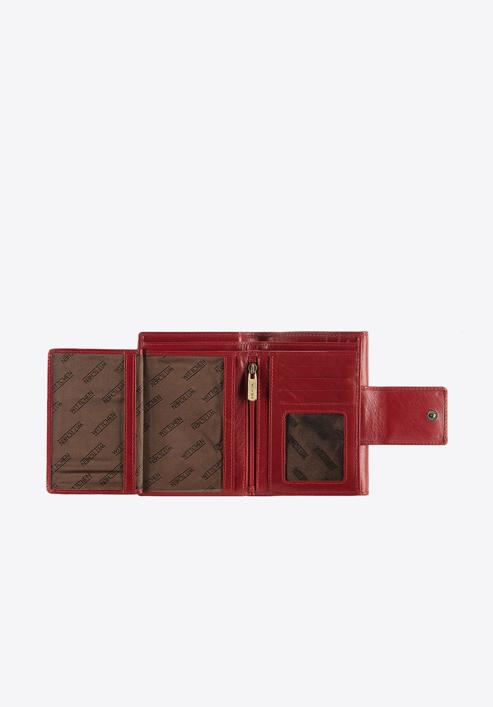 Női bőr pénztárca elegáns patenttal, meggy piros, 14-1-048-L5, Fénykép 3