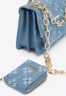 Dámská malá kabelka s monogramem, modrá, 97-4Y-211-1, Obrázek 4