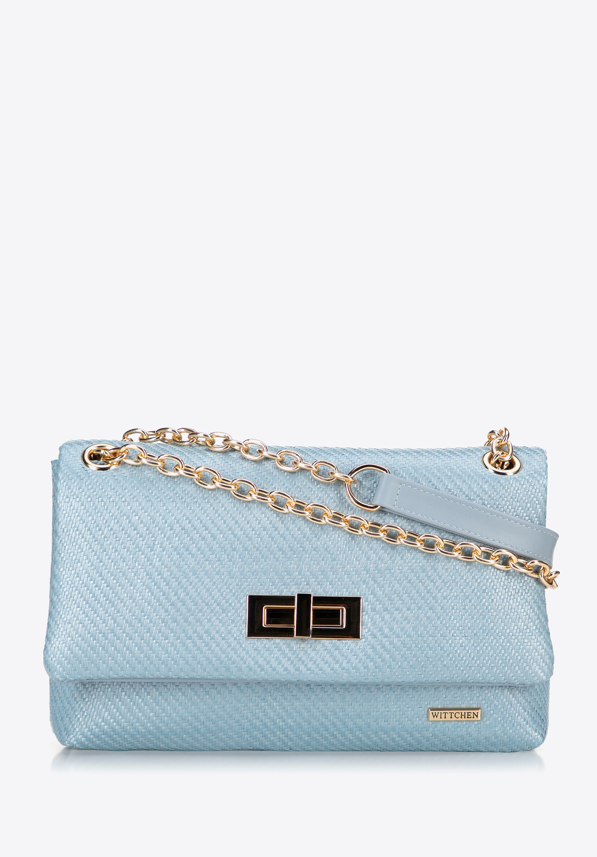Dámská řetízková crossbody kabelka, modrá, 100-4Y-414-N, Obrázek 1