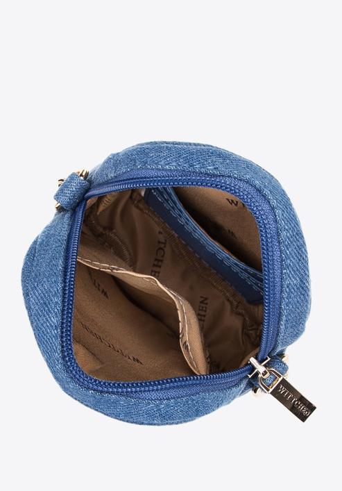 Mini kabelka na řetízku, modrá, 97-2Y-216-7, Obrázek 3