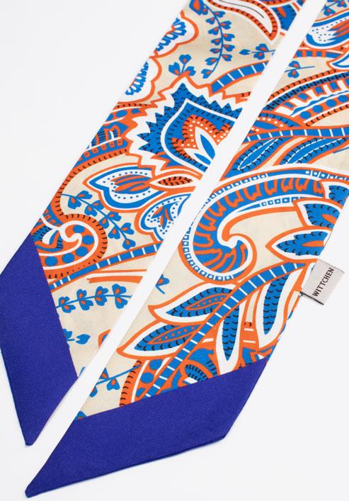 Dámský hedvábný šátek, modro-žlutá, 97-7T-001-X15, Obrázek 3