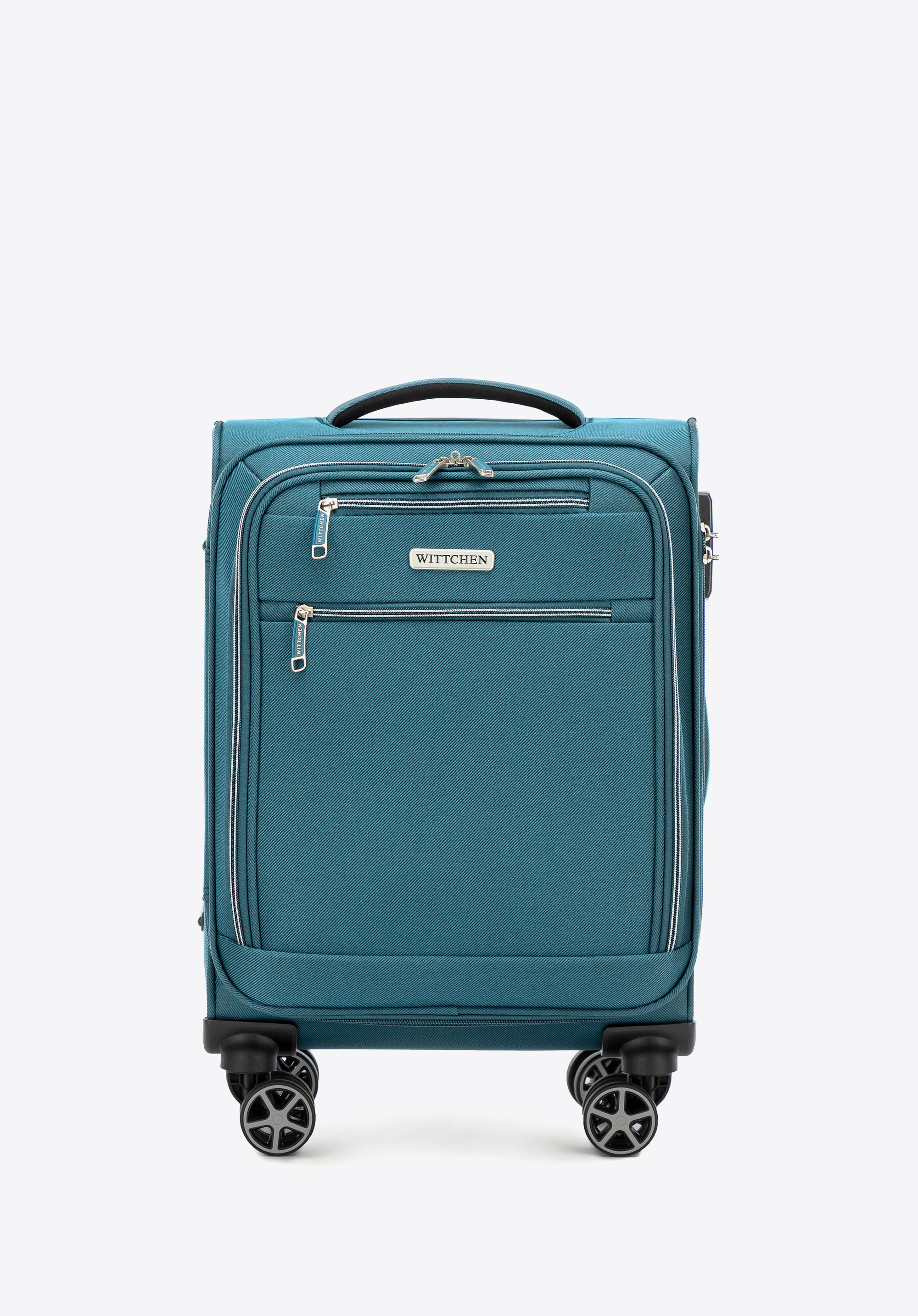 Príručný polyesterový kufor, morská, 56-3S-171-95, Obrázok 1