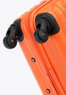 ABS bordázott Közepes bőrönd, narancs, 56-3A-312-50, Fénykép 6