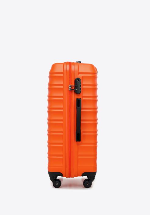 ABS bordázott Közepes bőrönd, narancs, 56-3A-312-50, Fénykép 2