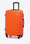 ABS bordázott Közepes bőrönd, narancs, 56-3A-312-50, Fénykép 4